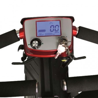 Scooter eléctrico plegable automático de 4 ruedas pantalla