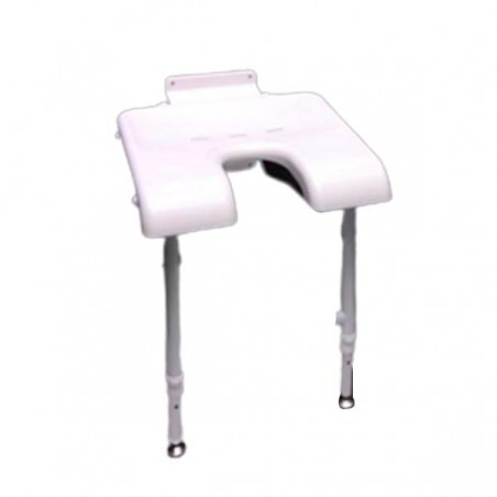 Asiento de ducha abatible con patas borneo