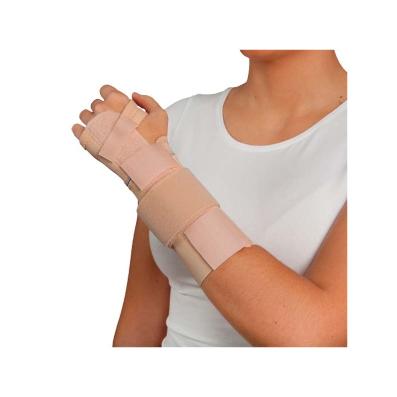 Muñequera inmovilizadora de muñeca ajustable beige Muñequera inmovilizadora de muñeca ajustable beige