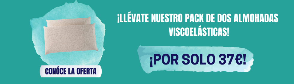 haz clic para conocer el pack de dos almohadas viscoelásticas