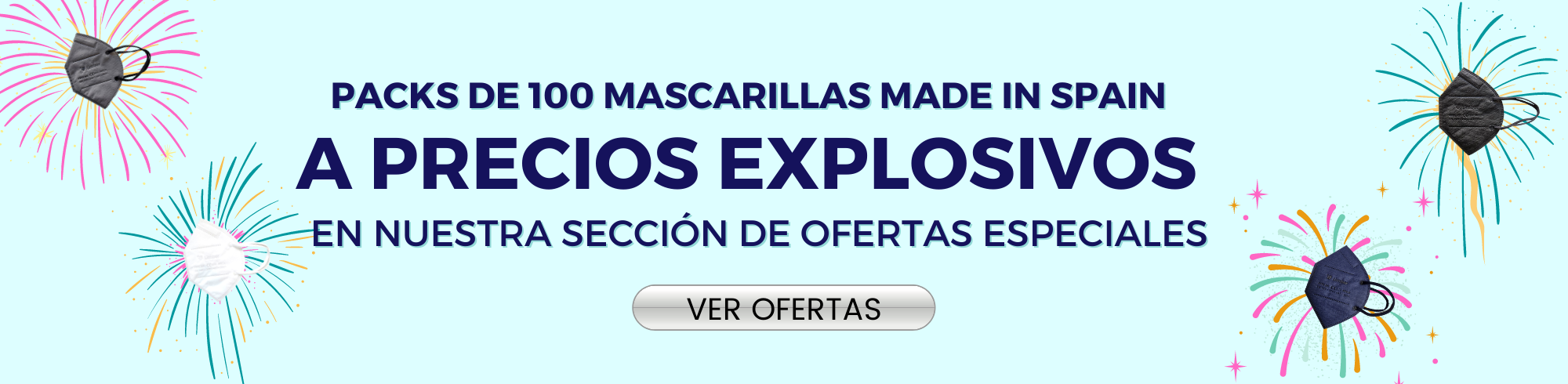 banner que redirige a la sección de ofertas especiales en mascarillas