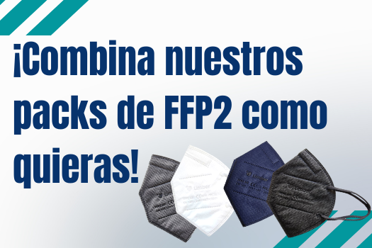 ¡Combina nuestros packs de FFP2 como quieras!